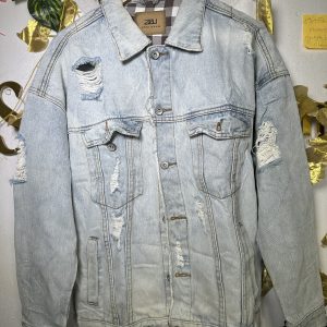 Stylish distress ripped men jacket