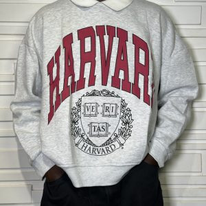 Unisex Harvard letter  printed collar neck sweatshirt , suitable for Autumn and Winter ( Rain and harmattan season )